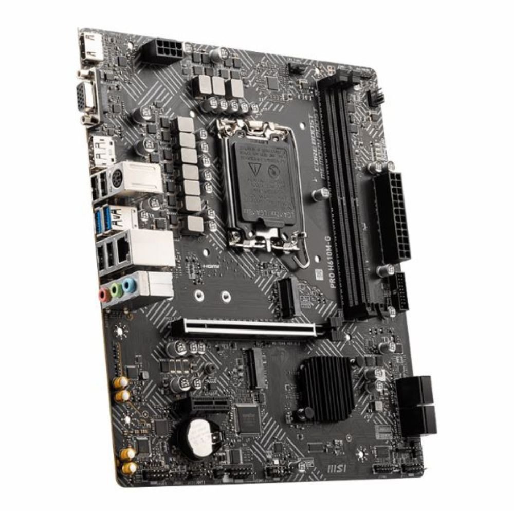 MOTHERBOARD MSI S1700 PRO H610M-G DDR5 BOX M-ATX