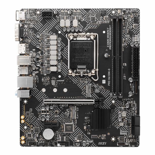 MOTHERBOARD MSI S1700 PRO H610M-G DDR5 BOX M-ATX - Image 2