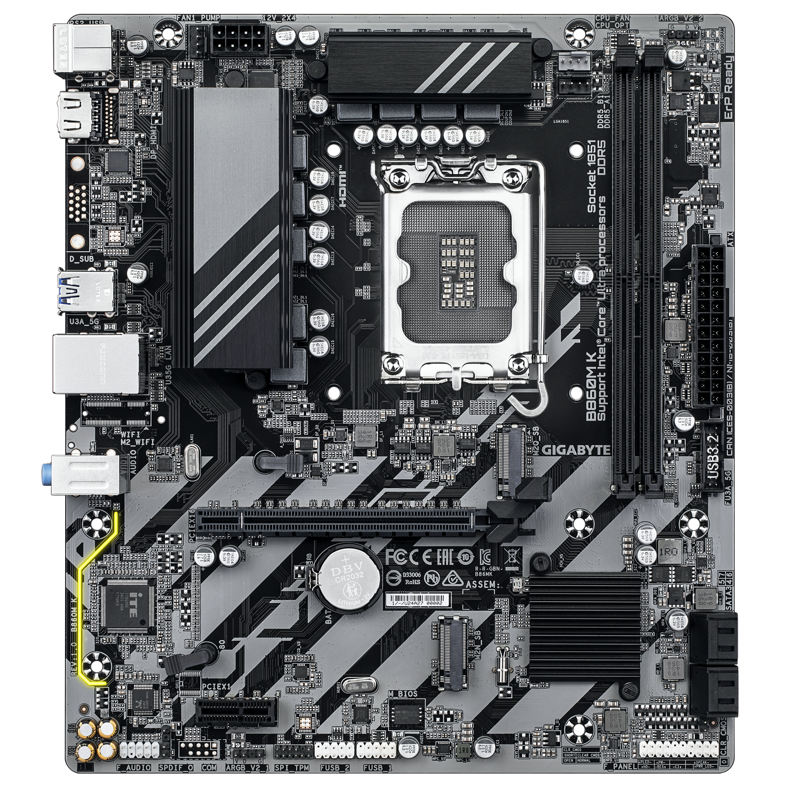 MB GIGABYTE S1851 B860M K DDR5 BOX M-ATX - Image 3