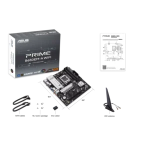 MOTHERBOARD ASUS PRIME B650EM-A WIFI AM5 DDR5