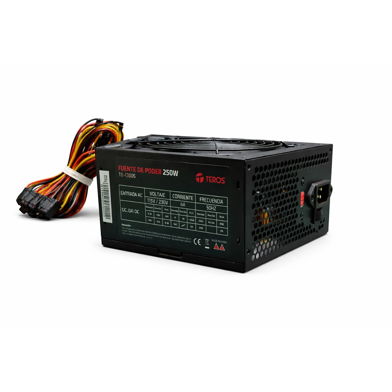 FUENTE 250W TEROS TE-1330S STANDARD ATX 3.1