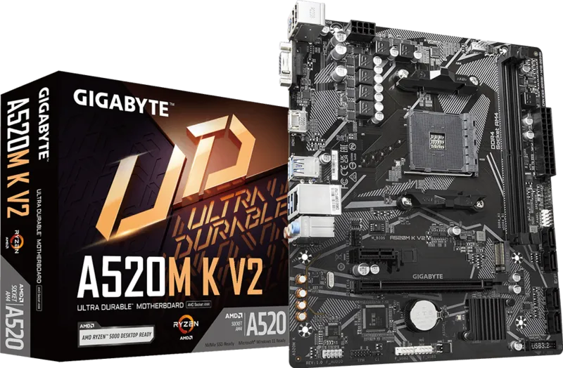 MOTHERBOARD GIGABYTE A520M K V2 AM4 DDR4 - Image 4