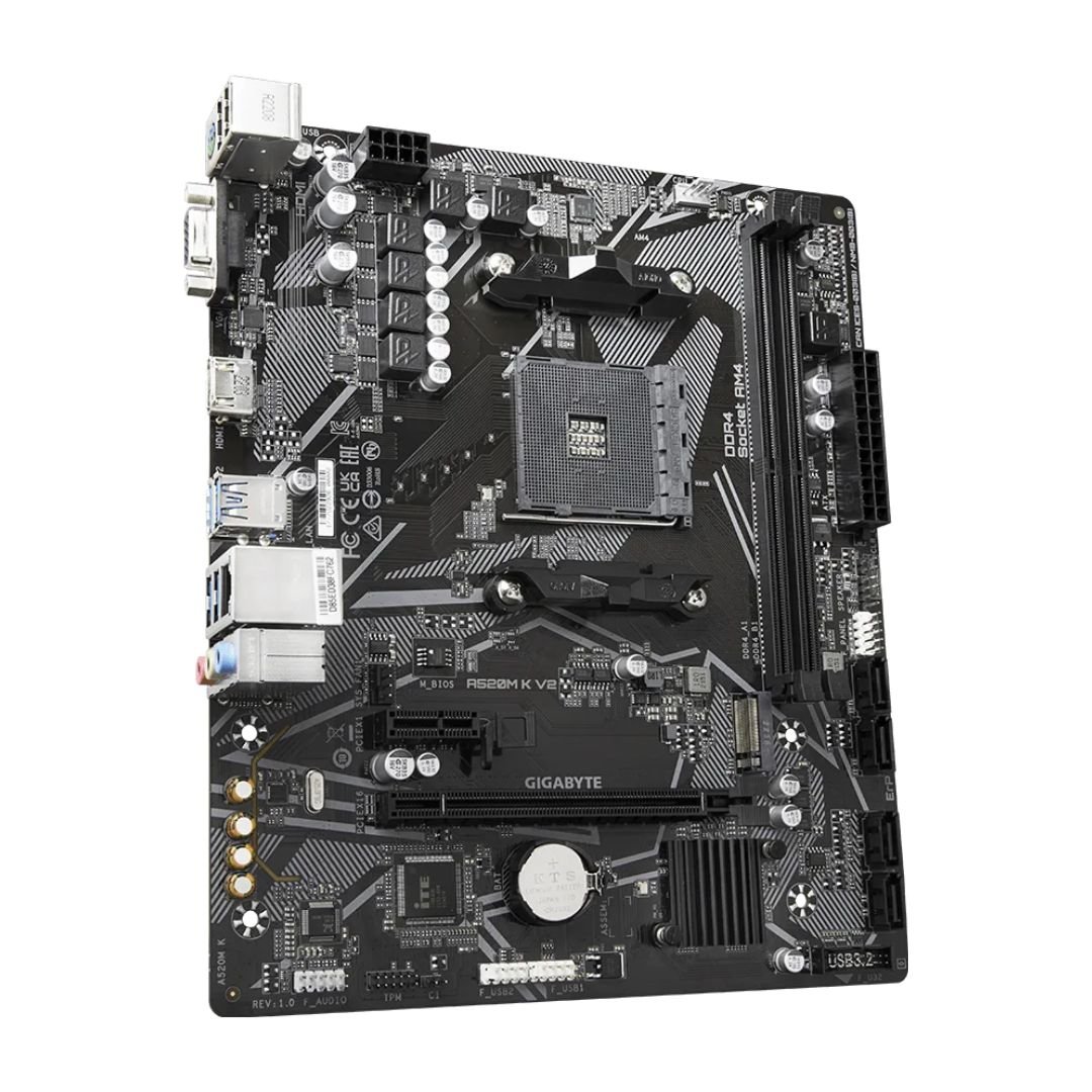 MOTHERBOARD GIGABYTE A520M K V2 AM4 DDR4