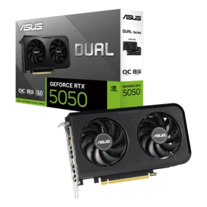 PLACA DE VIDEO ASUS NVIDIA GEFORCE DUAL RTX5050 O8GB GDDR6