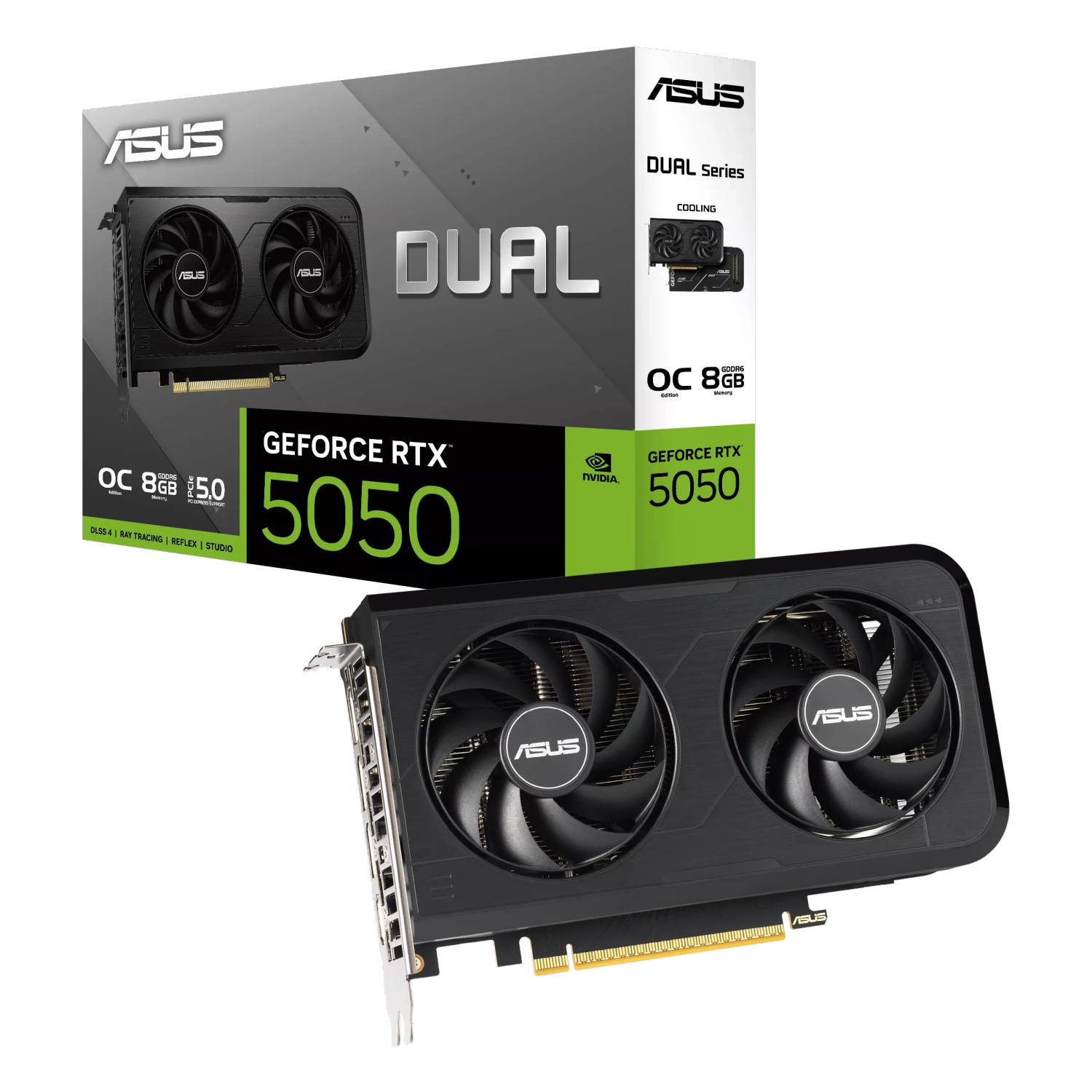 PLACA DE VIDEO ASUS NVIDIA GEFORCE DUAL RTX5050 O8GB GDDR6