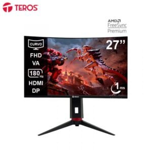 MONITOR TEROS TE-2766G GAMING 27" CURVO VA FHD (1920X1080) 180HZ 1MS