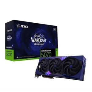 PLACA DE VIDEO RTX 5070 12GB MSI WORLD OF WARCRAFT OC