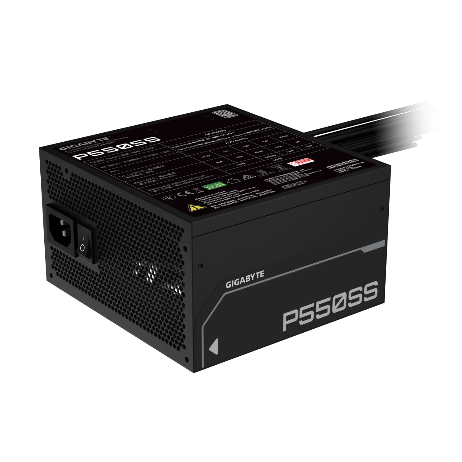 FUENTE GIGABYTE P550S 550W 80 PLUS SILVER