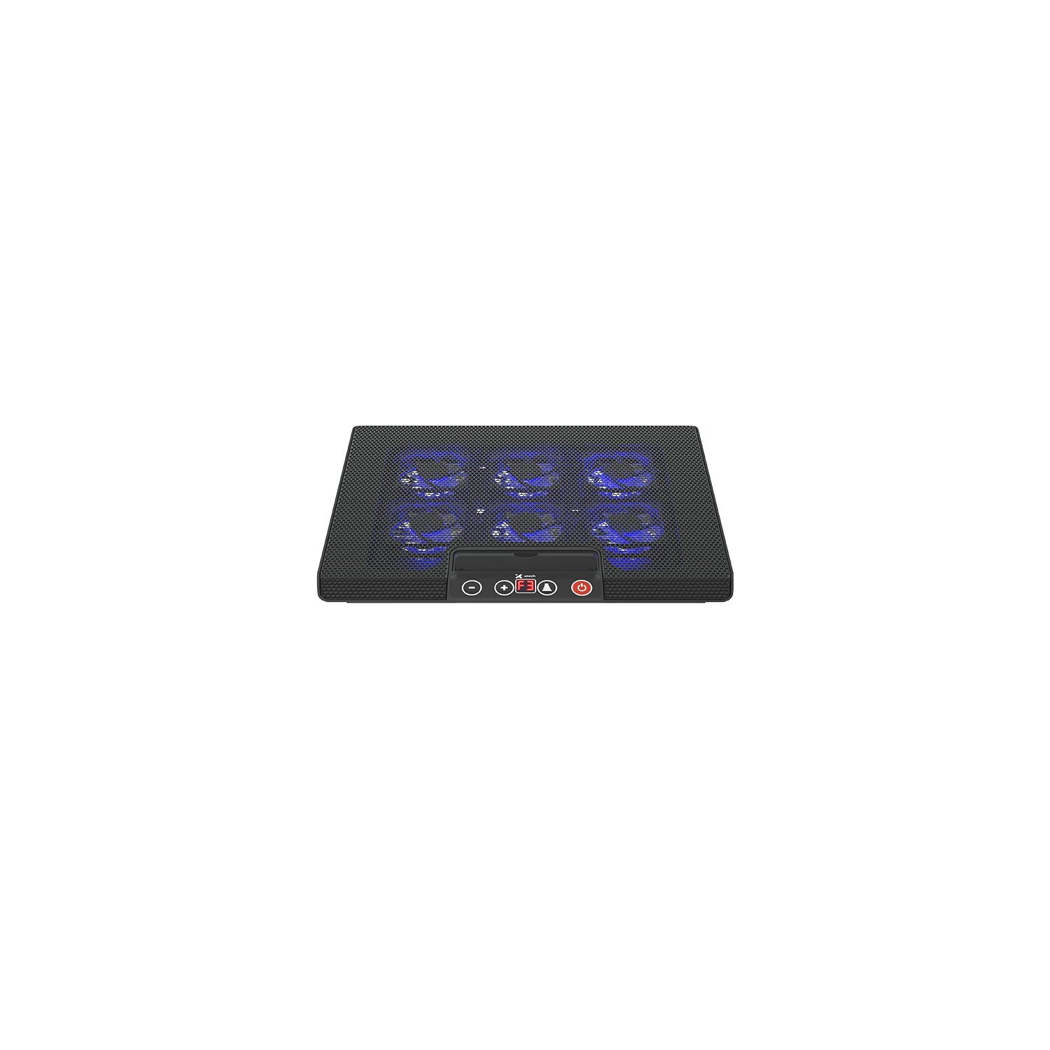 BASE XTECH, 17", 6 COOLERS, 6 POSICIONES , LED