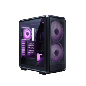 GABINETE COOLER MASTER MASTERFRAME 500 MESH 3 FANS ARGB ALUMINIO MODULAR BLACK S/FUENTE