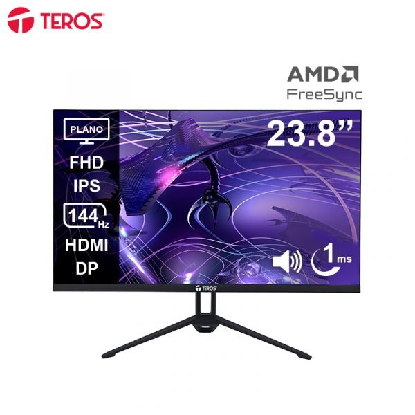 MONITOR TEROS TE-2417S GAMING 23,8" PLANO IPS FHD (1920X1080) 144HZ 1MS FICHA USA