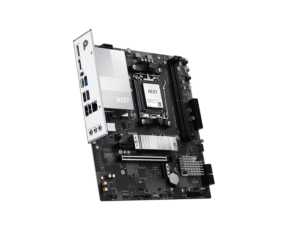 MOTHERBOARD MSI AM5 PRO B850M-B GEN4 DDR5 BOX M-ATX - Imagen 2