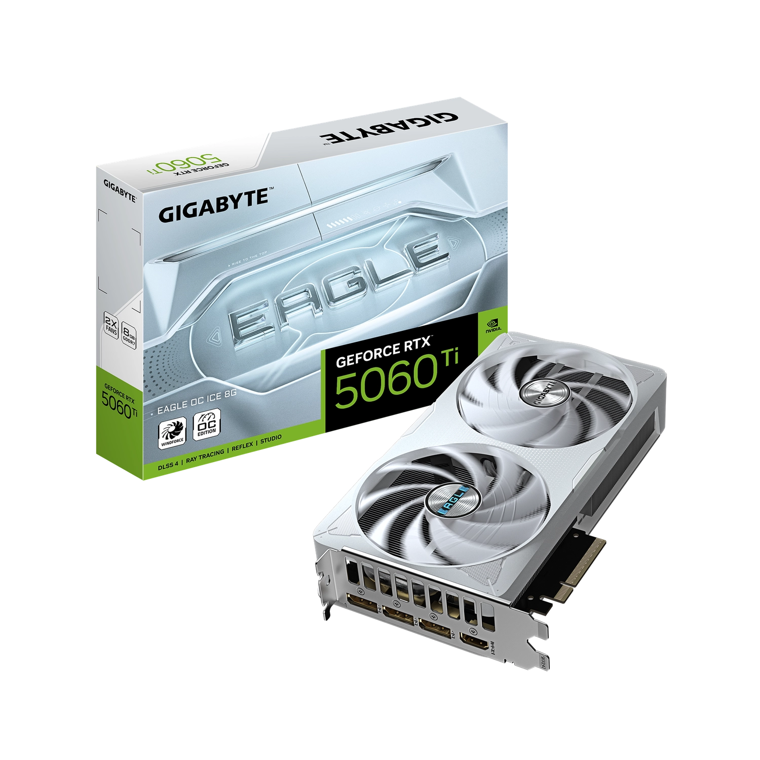 PLACA DE VIDEO GIGABYTE NVIDIA GEFORCE RTX 5060 TI EAGLE OC ICE 8G