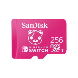 TARJETA DE MEMORIA SANDISK MICROSDXC 256GB UHS-I CARD C10 U3 100MB FOR NINTENDO SWITCH FORTNITE EDITION