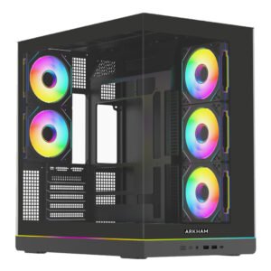 GABINETE ARKHAM RASCAL 5*FAN ARGB ATX