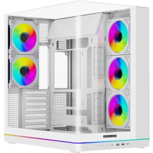 GABINETE ARKHAM BOREAL BLANCO 5*FAN ARGB ATX