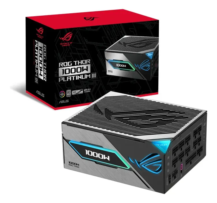 FUENTE 1000W ASUS 80 PLUS ROG THOR 1000P3 PLATINUM