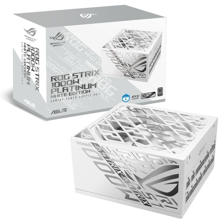 FUENTE 1000W ASUS 80 PLUS ROG STRIX PLATINUM WHITE - Imagen 2
