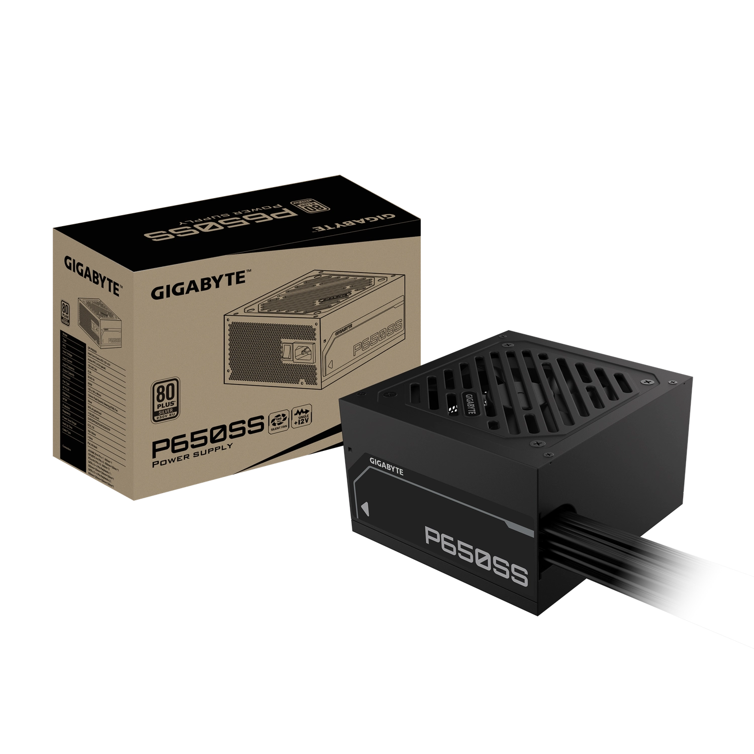 FUENTE 650W GIGABYTE P650S 80 PLUS SILVER