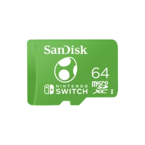 TARJETA DE MEMORIA SANDISK MICROSDXC 64GB UHS-I CARD C10 U3 100MB FOR NINTENDO SWITCH YOSHI EDITION