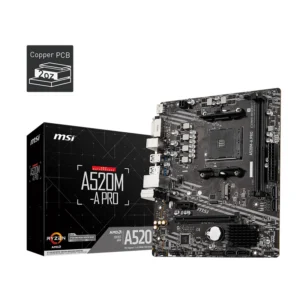 MOTHERBOARD MSI A520M-A PRO AM4 DDR4