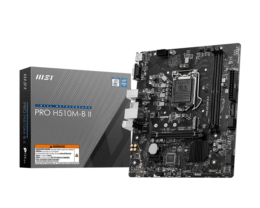 MOTHERBOARD MSI PRO H510M-B II H/V M.2 1200 - Image 2