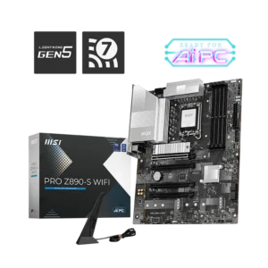 MOTHERBOARD MSI S1851 PRO Z890-S WIFI WHITE DDR5 BOX ATX