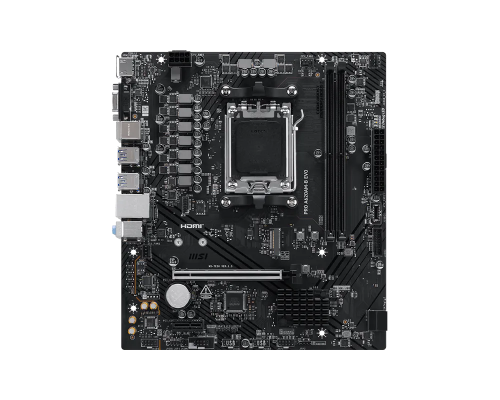 MOTHER MSI AM5 PRO A620AM-B EVO DDR5 BOX M-ATX - Imagen 2
