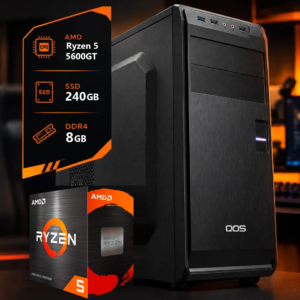 PC AMD RYZEN 5 5600GT RAM 8GB SSD 240GB TECLADO Y MOUSE