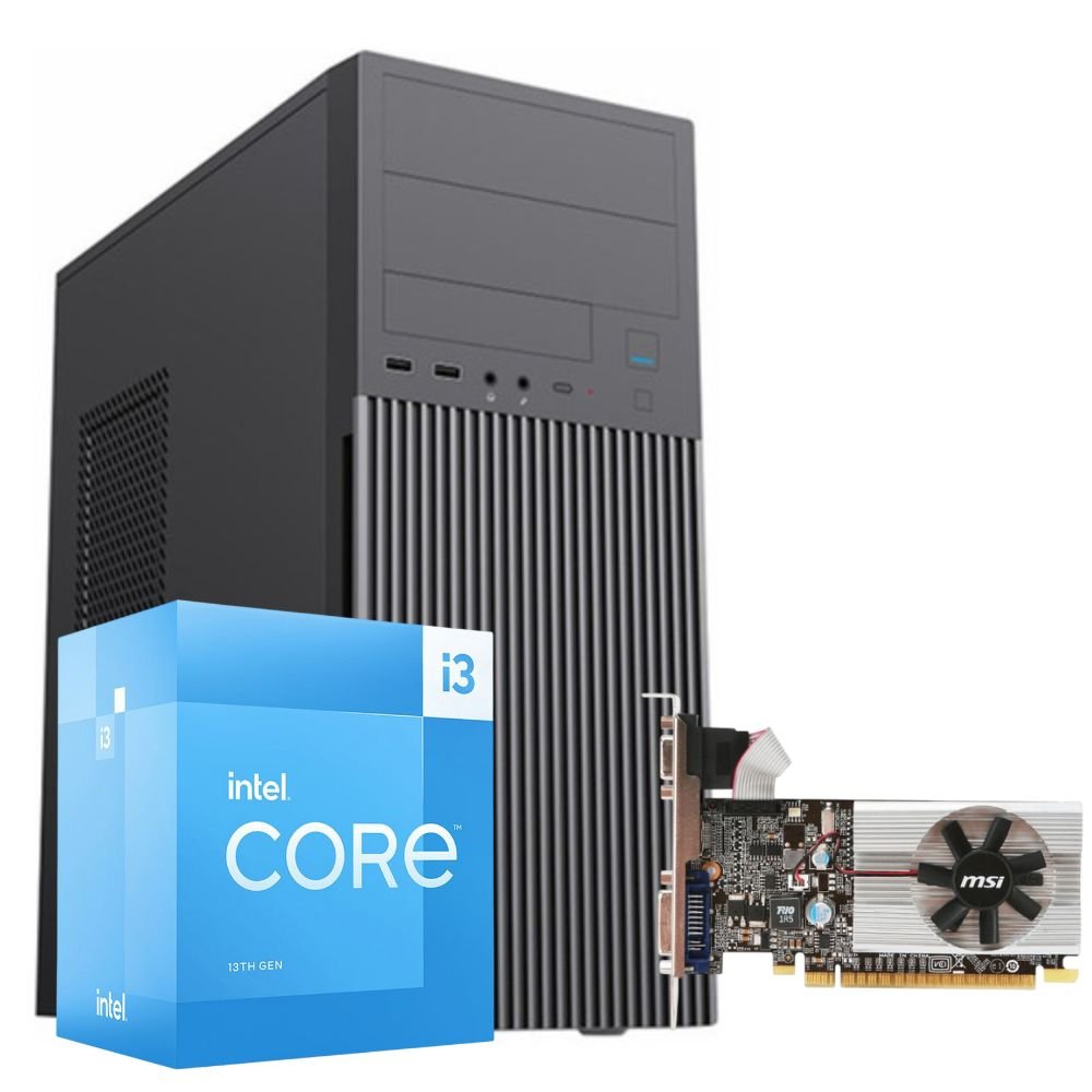 PC INTEL I3 13100F GT 210 RAM DDR5 16GB *SIN DISCO*