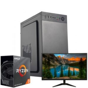 PC R3 3200G 8GB SSD 240GB TECLADO Y MOUSE LED 22"
