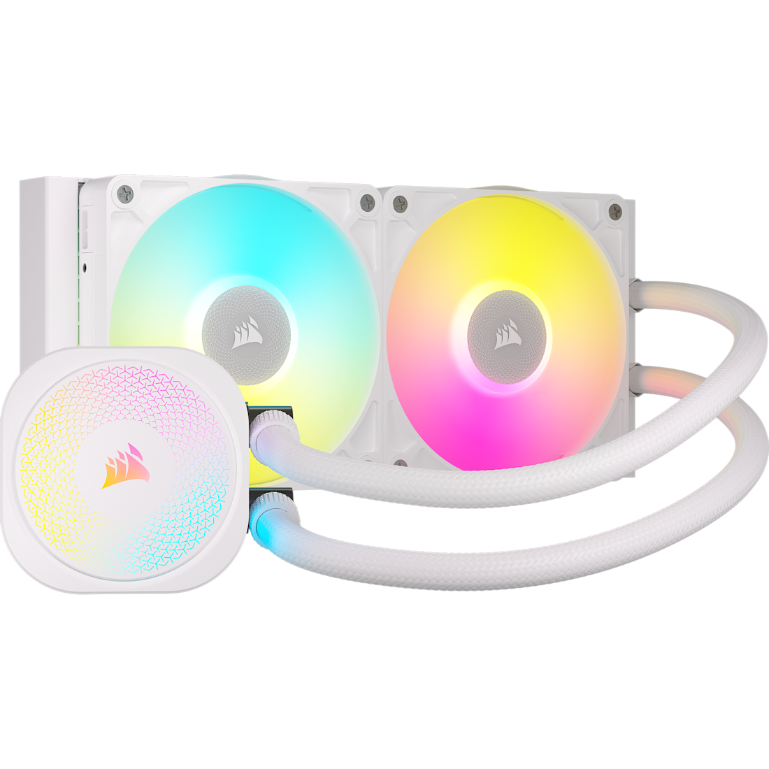 Corsair iCUE LINK TITAN 240 RX RGB AIO Blanco - Vista Principal
