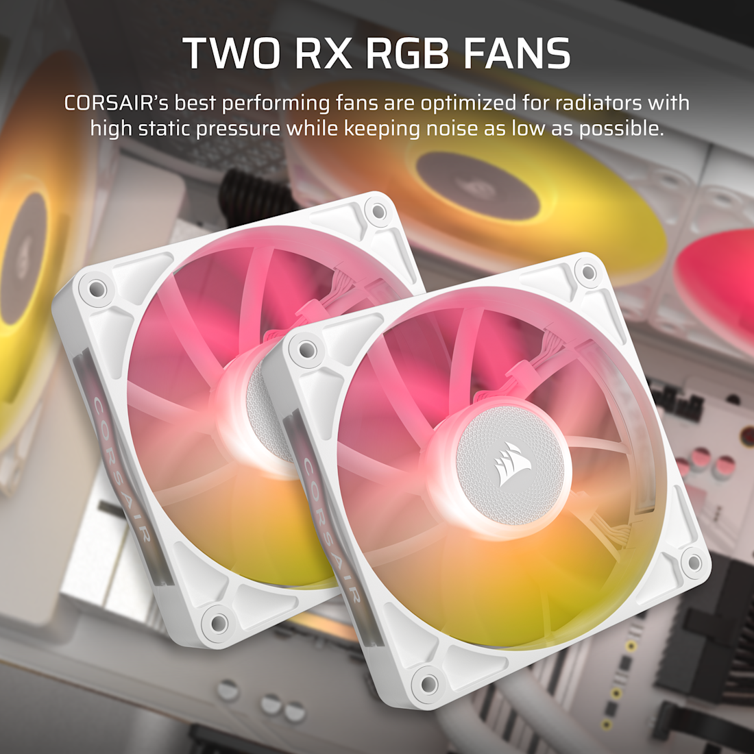Corsair iCUE LINK TITAN 240 RX RGB Blanco - Ventiladores RX120