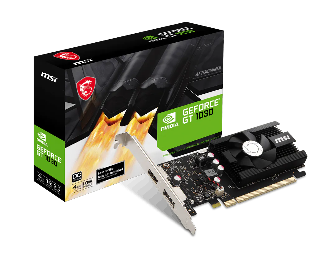 PLACA MSI NVIDIA GEFORCE GT 1030 4GD4 LP OC
