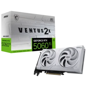 PLACA DE VIDEO MSI NVIDIA GEFORCE RTX 5060 TI 8G VENTUS 2X OC WHITE PLUS