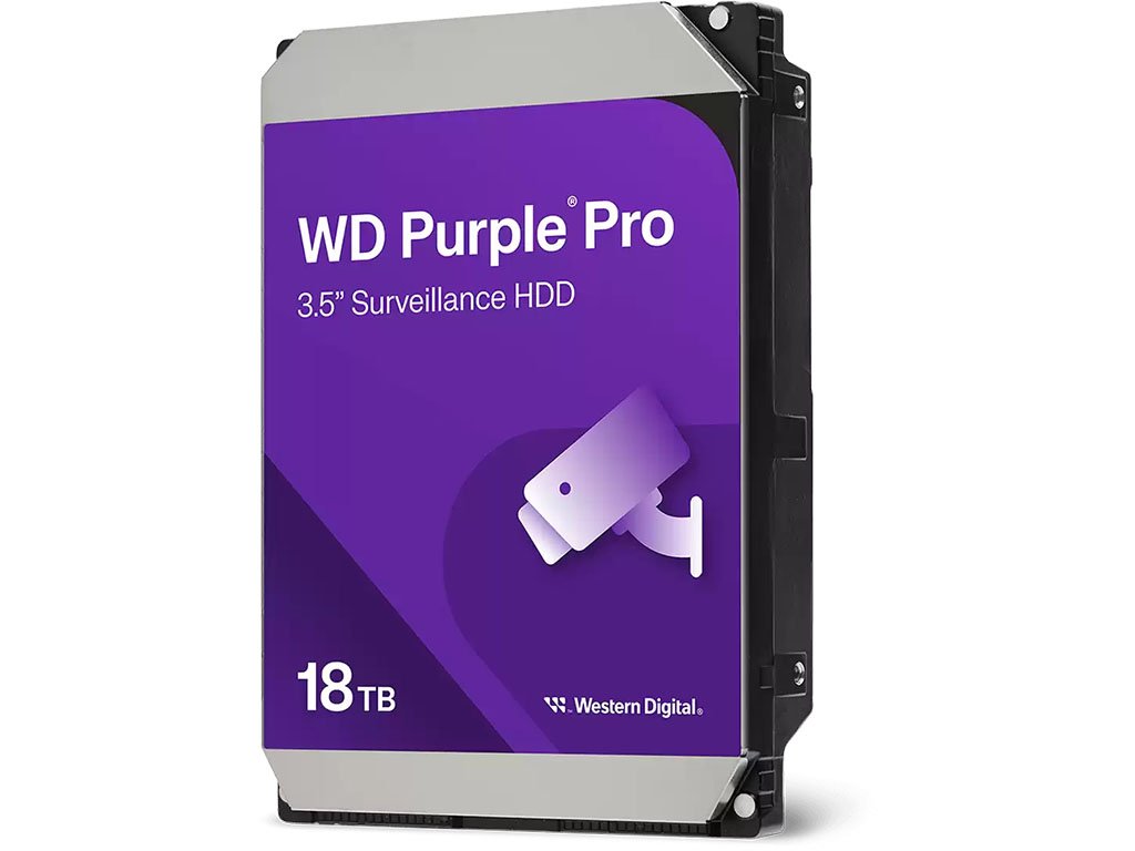 DISCO INTERNO HDD WESTERN DIGITAL PURPLE PRO 18TB 3.5" SATA 3.0 512MB 7200RPM