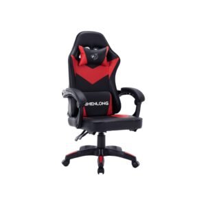 SILLA GAMER SHELONG SH-GC135 NEGRA Y ROJA- RECLINABLE 135ª