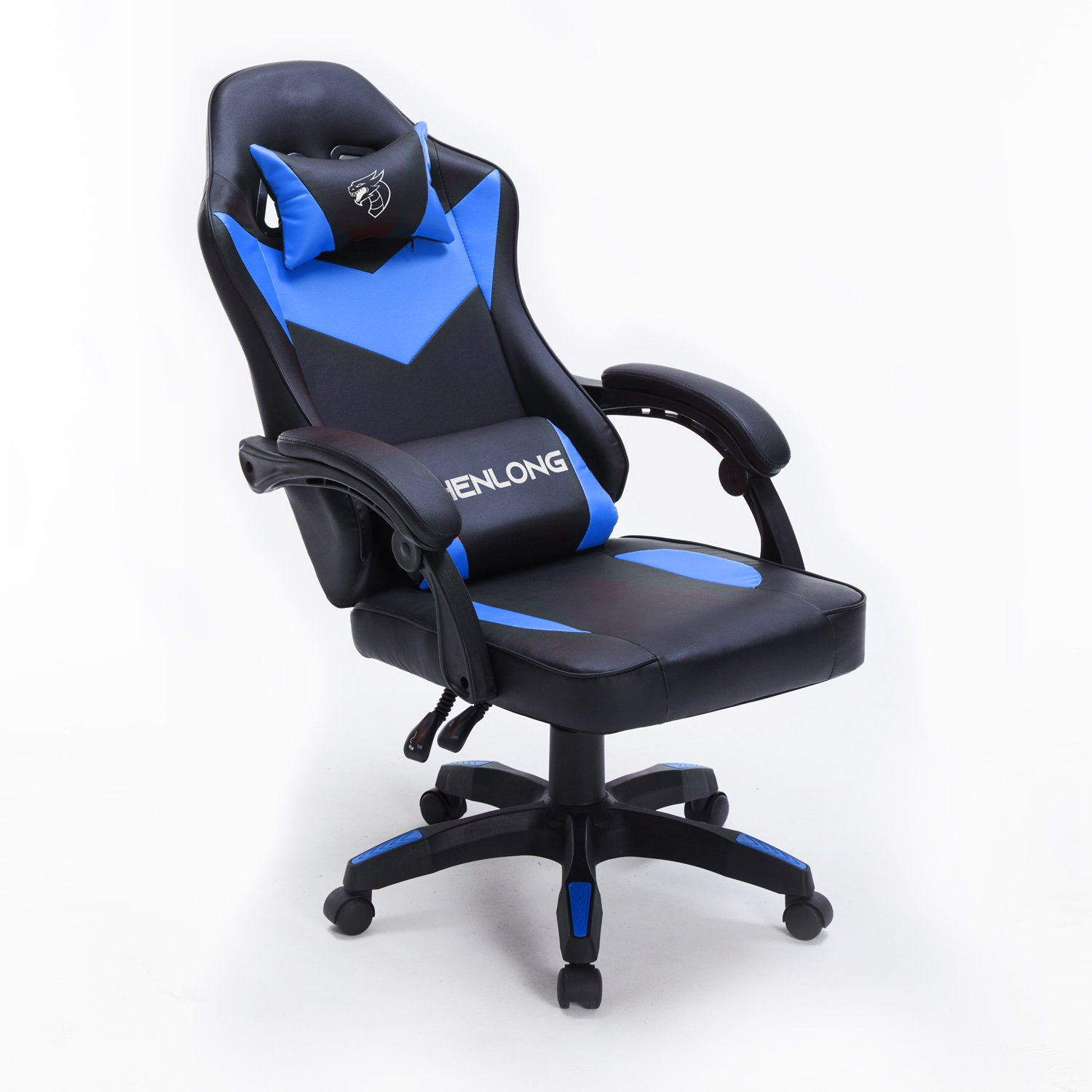 SILLA GAMER SHELONG SH-GC135 NEGRA Y AZUL- RECLINABLE 135ª - Image 3