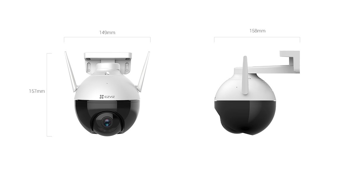 CAMARA IP 2MP EZVIZ C8C 4MM PT 360-EXTERIOR - Image 2