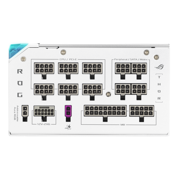 FUENTE 1200W ASUS ROG THOR 1200P3 PLATINUM WHITE - Imagen 9