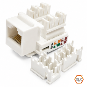 JACK RJ45 HEMBRA CAT.6A GLC 110 IDC A/B  BLANCO