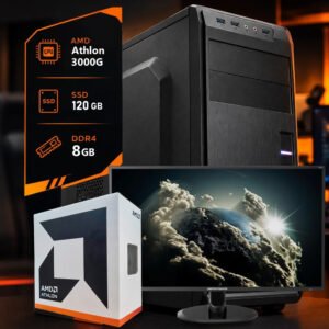 PC AMD 3000G RAM 8GB SSD 120GB LED 20″ WIFI