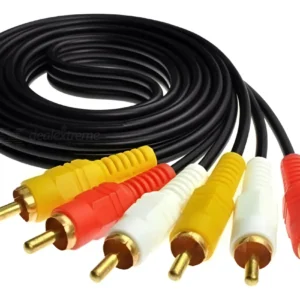 CABLE 3 RCA A RCA 3 PARA AUDIO Y VIDEO 1.5Mts