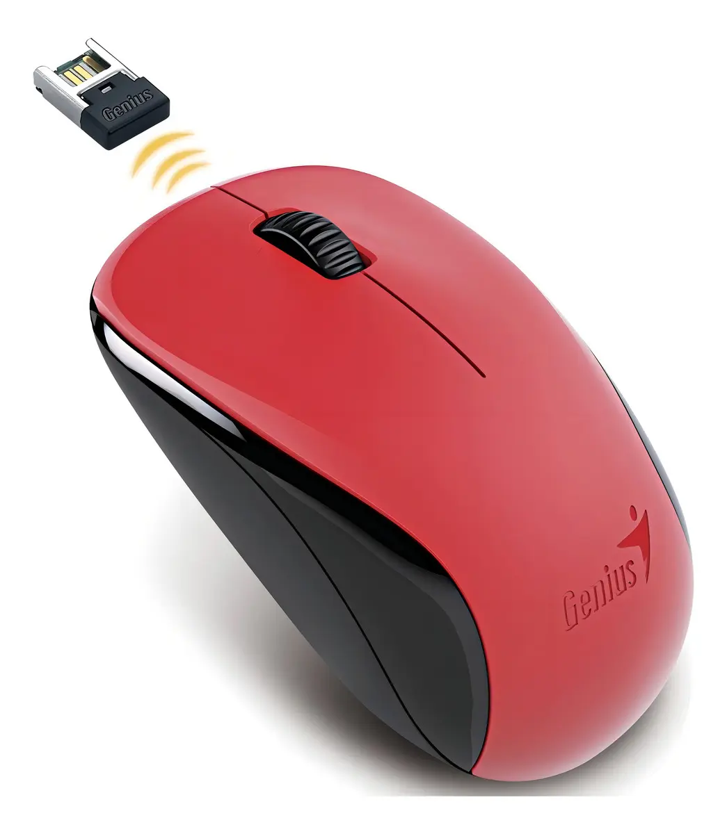 MOUSE NX-7000 INALAMBRICO ROJO