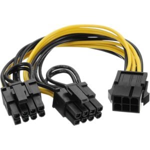 CABLE ADAPTADOR 1 CONECT. 6 PINES A 2 CONECT. 8 PINES ( GRAFICAS)