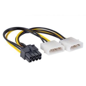 CABLE ADAPTADOR 2 MOLEX A 1 CONECTOR 8 PINES