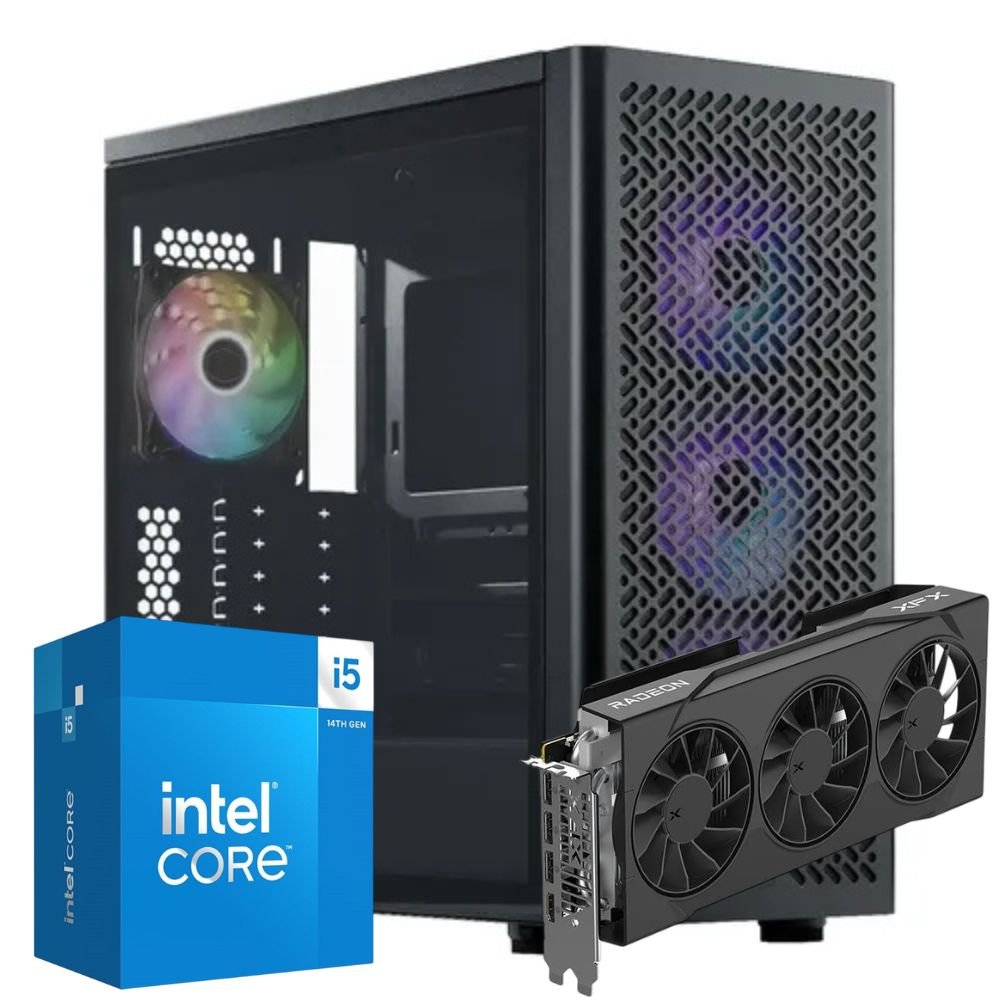 PC GAMER I5 14600K RAM 16GB NVME 1TB XVX 9070 12GB 850W 80+