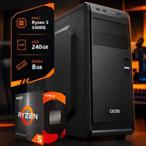 PC AMD RYZEN 5 3400G RAM 8GB SSD 240GB