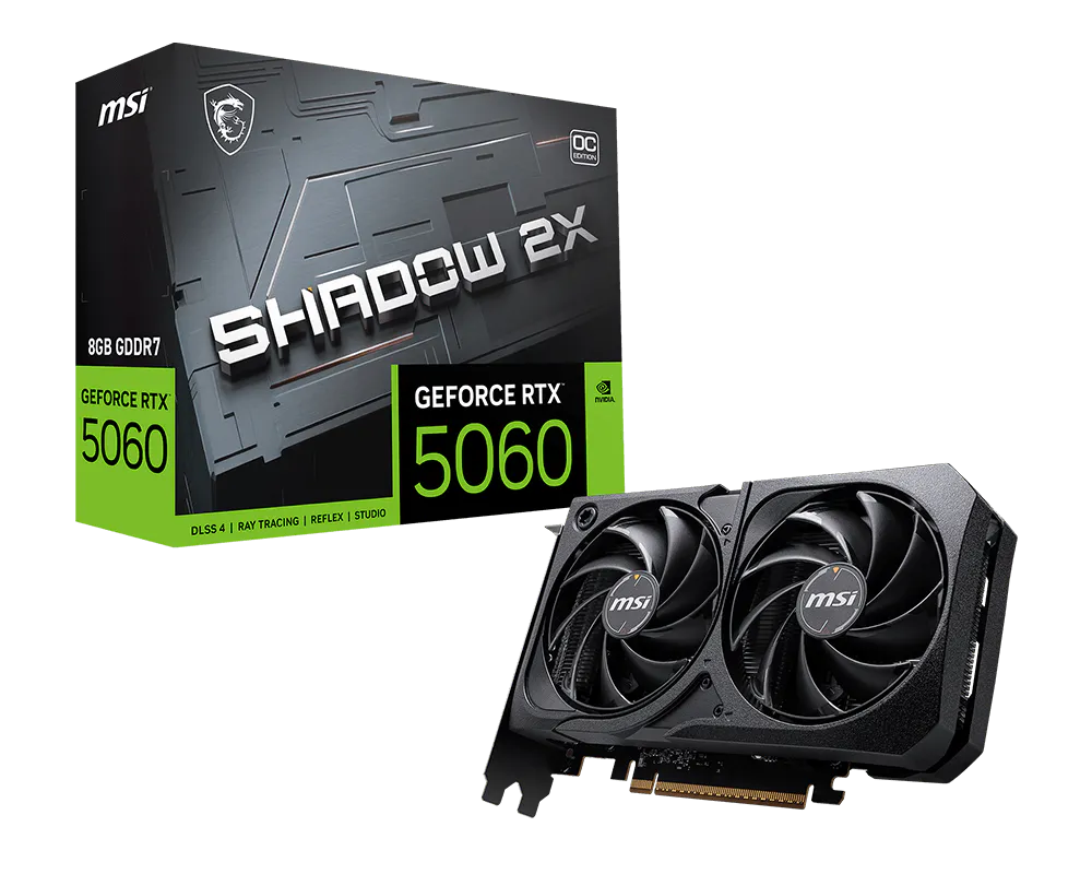 VGA 8GB RTX 5060 MSI SHADOW 2X OC