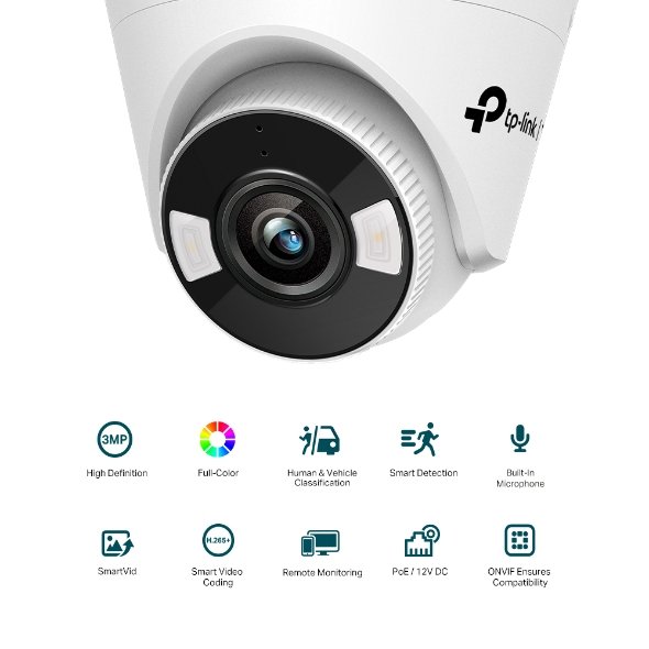 CAMARA IP TP-LINK VIGI 3MP C430 TURRET FULL COLOR - Imagen 2